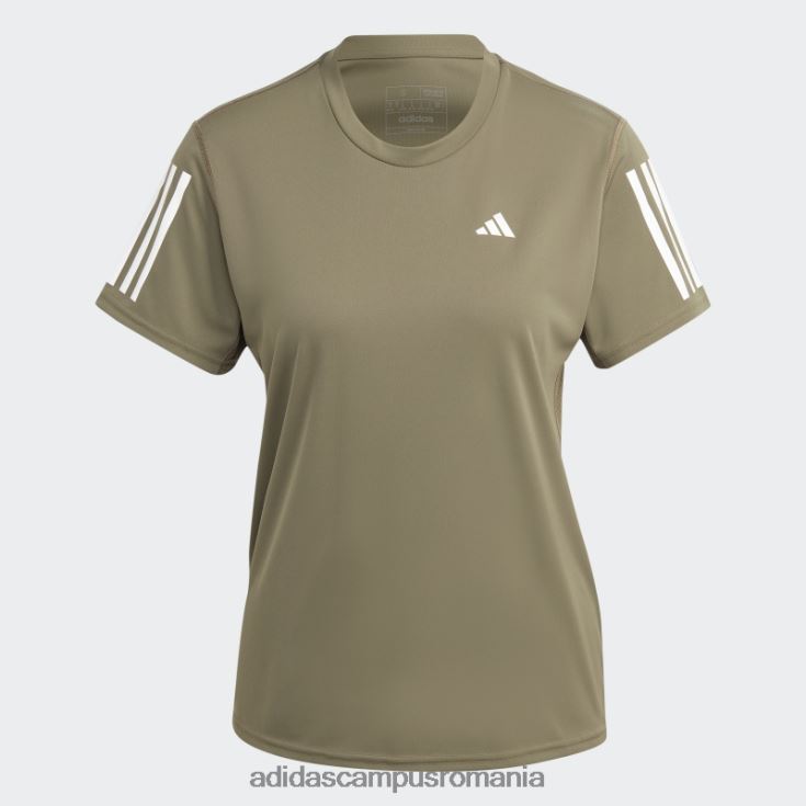 adidas campus romania olive deține tricou-ul de alergare femei măsline J266N222444