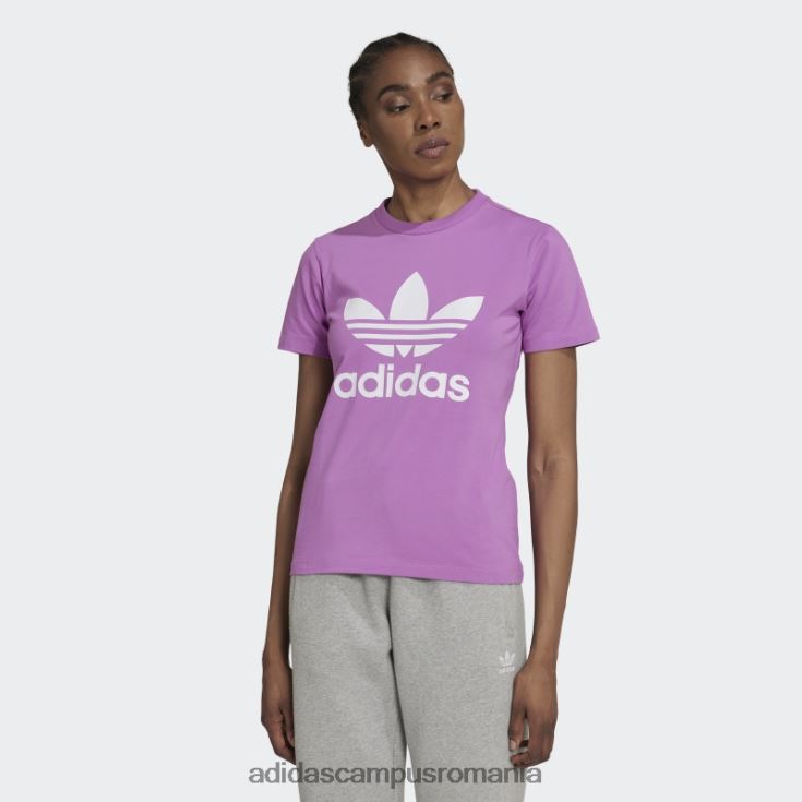 adidas campus romania tricou adicolor classics trefoil lila adidas femei liliac J266N222656