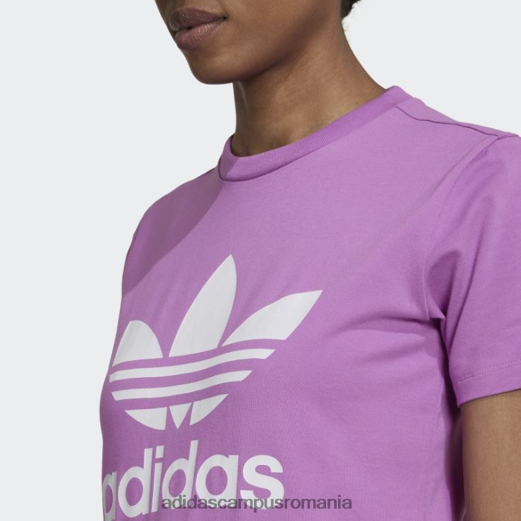 adidas campus romania tricou adicolor classics trefoil lila adidas femei liliac J266N222656
