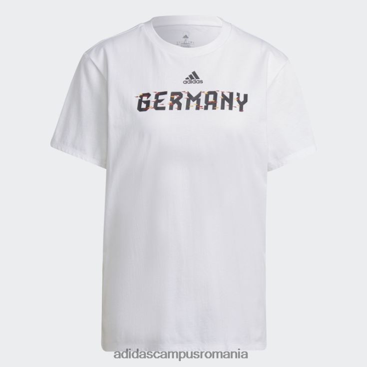 adidas campus romania tricou alb adidas cupa mondială fifa 2022 germania femei alb J266N222716