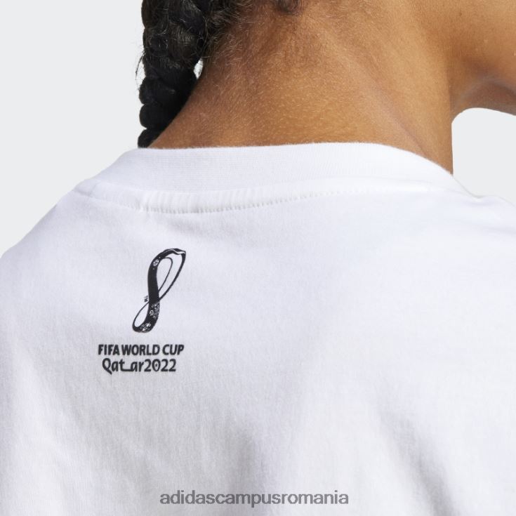 adidas campus romania tricou alb adidas cupa mondială fifa 2022 germania femei alb J266N222716