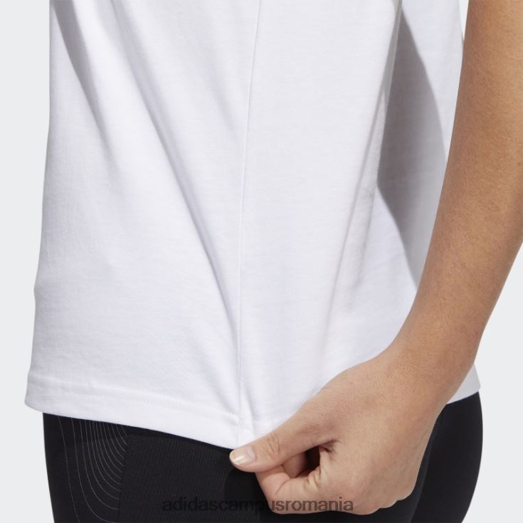 adidas campus romania tricou alb al modului de alergare femei alb J266N222552