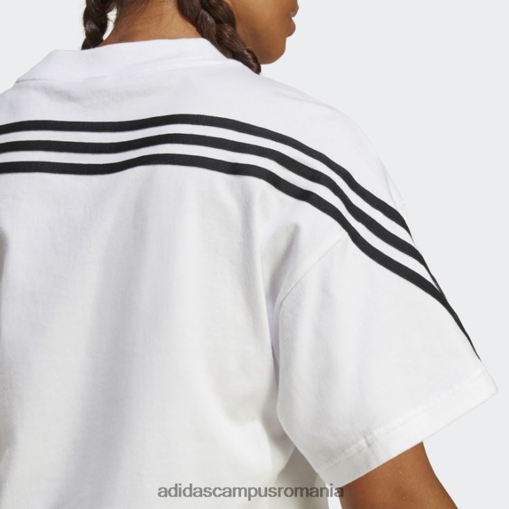 adidas campus romania tricou alb cu 3 dungi cu icoane viitoare femei alb J266N222583