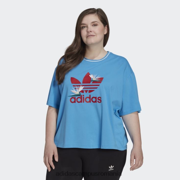 adidas campus romania tricou albastru thebe magugu loose (plus size) adidas femei albastru J266N222455