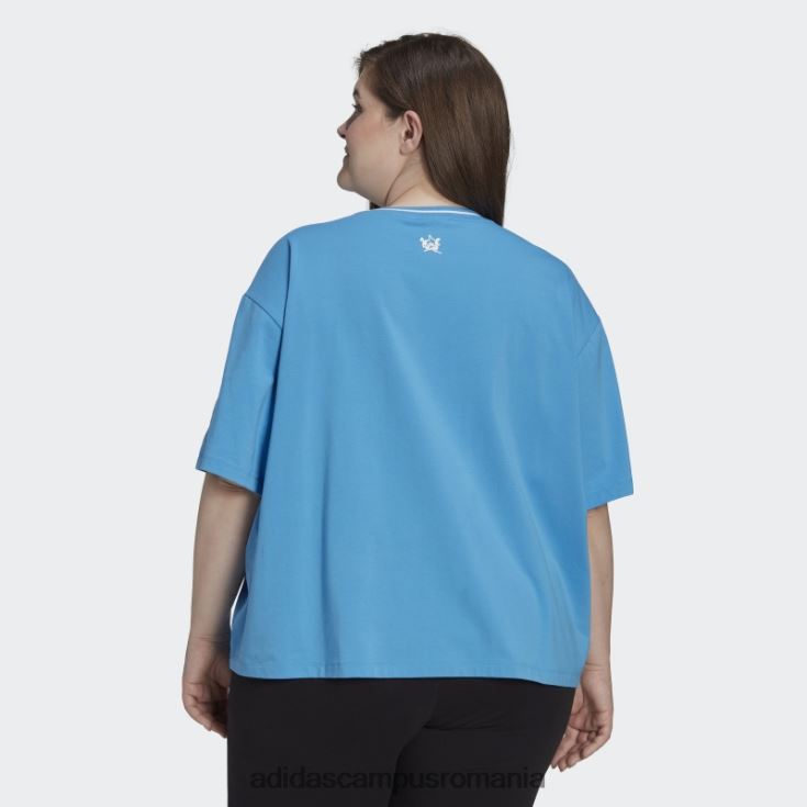 adidas campus romania tricou albastru thebe magugu loose (plus size) adidas femei albastru J266N222455