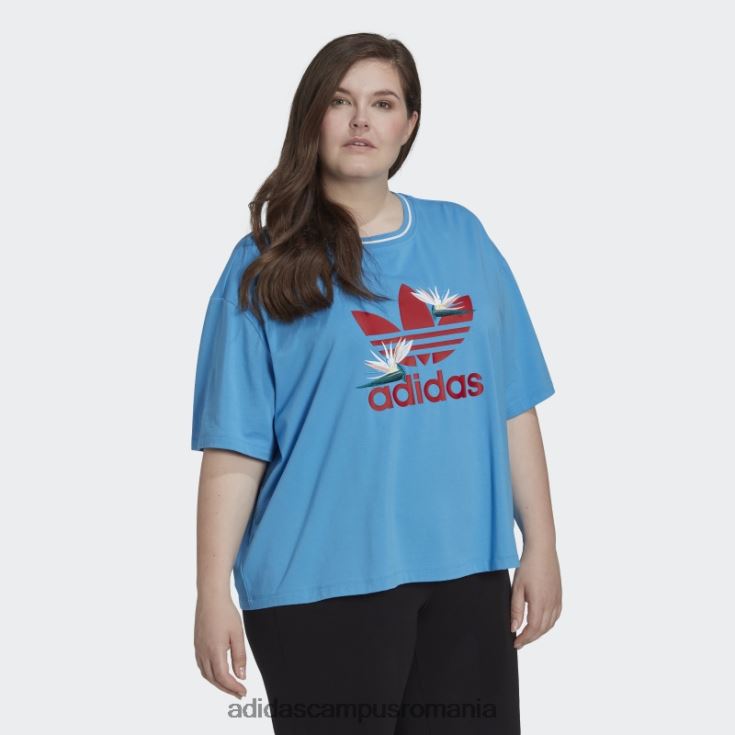 adidas campus romania tricou albastru thebe magugu loose (plus size) adidas femei albastru J266N222455