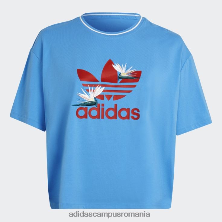 adidas campus romania tricou albastru thebe magugu loose (plus size) adidas femei albastru J266N222455