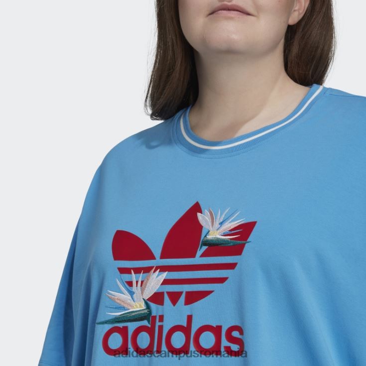 adidas campus romania tricou albastru thebe magugu loose (plus size) adidas femei albastru J266N222455
