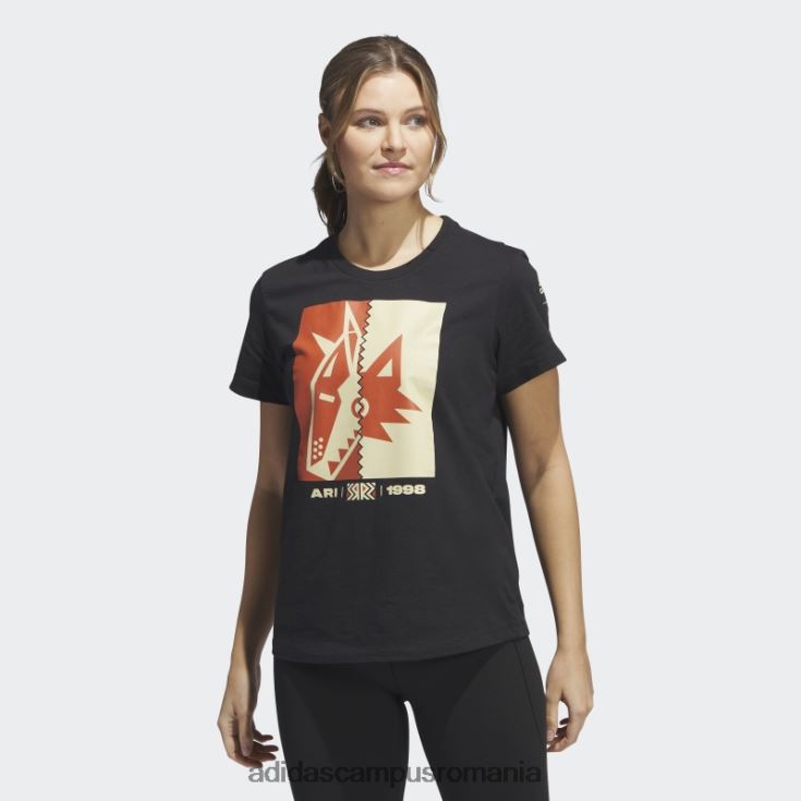 adidas campus romania tricou coyotes playmaker negru femei negru/multi J266N222609