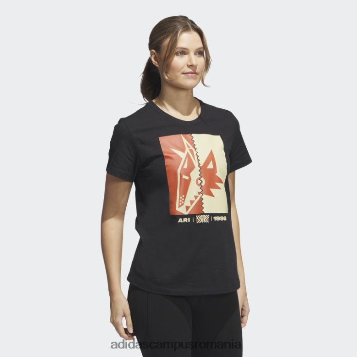 adidas campus romania tricou coyotes playmaker negru femei negru/multi J266N222609