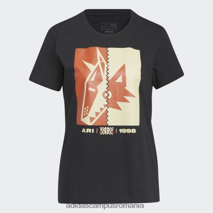 adidas campus romania tricou coyotes playmaker negru femei negru/multi J266N222609