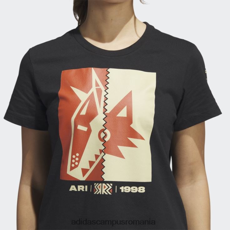 adidas campus romania tricou coyotes playmaker negru femei negru/multi J266N222609