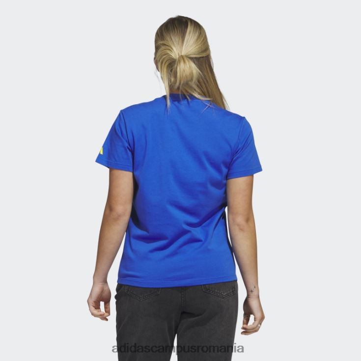 adidas campus romania tricou cu logo boston marathon 2023 albastru adidas femei albastru J266N222752