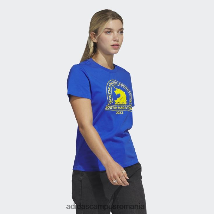 adidas campus romania tricou cu logo boston marathon 2023 albastru adidas femei albastru J266N222752