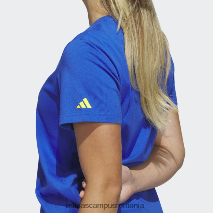 adidas campus romania tricou cu logo boston marathon 2023 albastru adidas femei albastru J266N222752