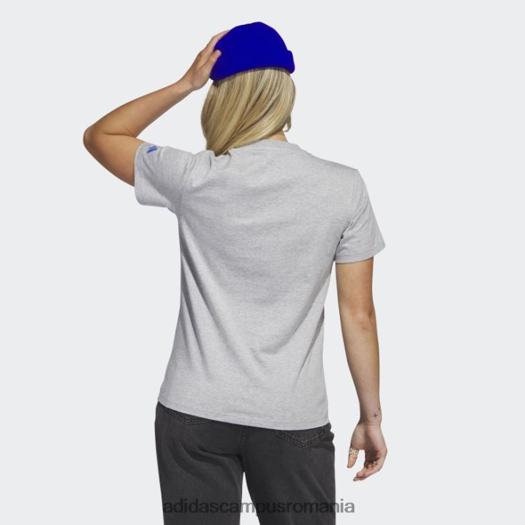 adidas campus romania tricou cu logo boston marathon 2023 gri mediu femei gri mediu J266N222850