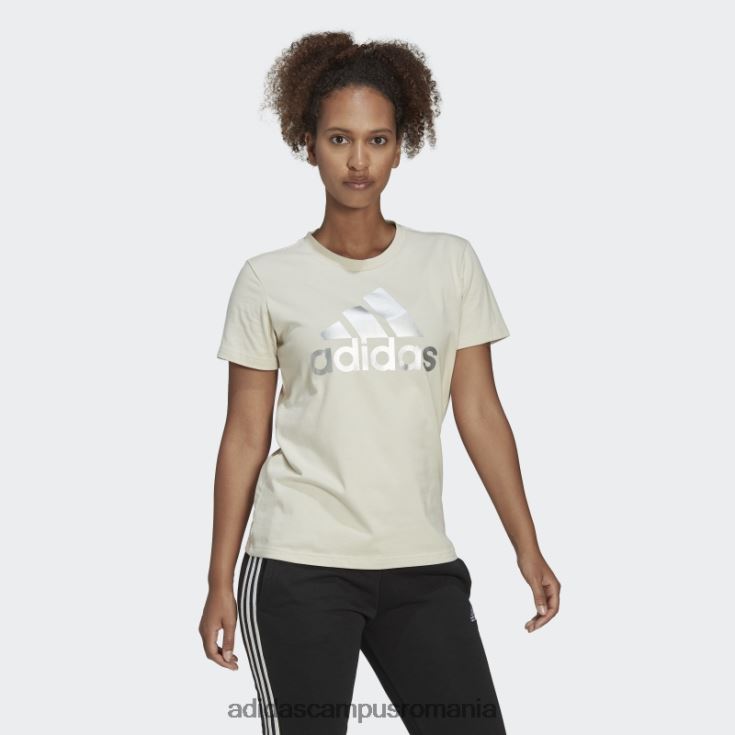 adidas campus romania tricou cu logo essentials din aluminiu femei aluminiu/argint J266N222876