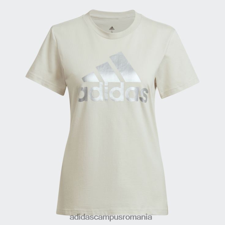 adidas campus romania tricou cu logo essentials din aluminiu femei aluminiu/argint J266N222876