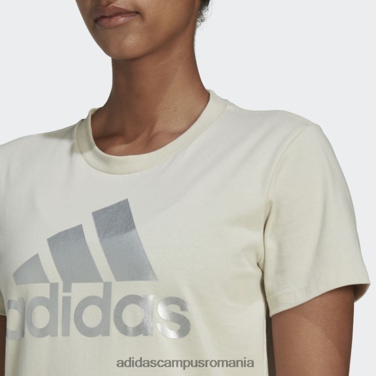 adidas campus romania tricou cu logo essentials din aluminiu femei aluminiu/argint J266N222876