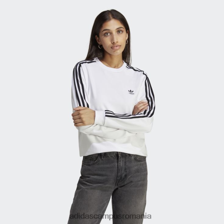 adidas campus romania tricou cu mânecă lungă adicolor classics alb femei alb J266N222561