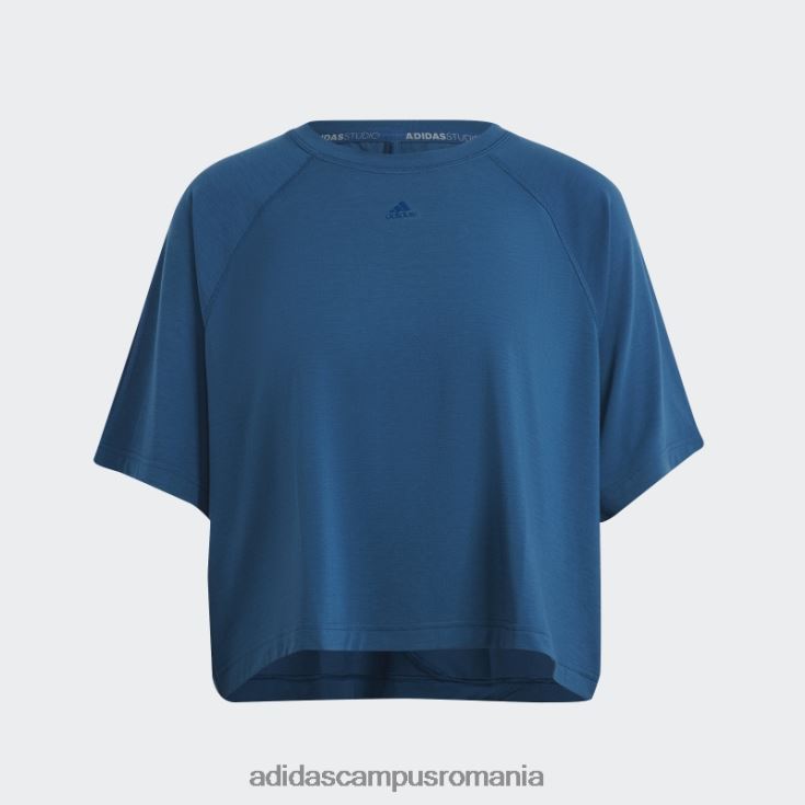 adidas campus romania tricou cu spate marin aeroready adidas femei marin J266N222689
