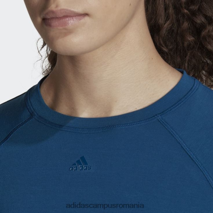 adidas campus romania tricou cu spate marin aeroready adidas femei marin J266N222689