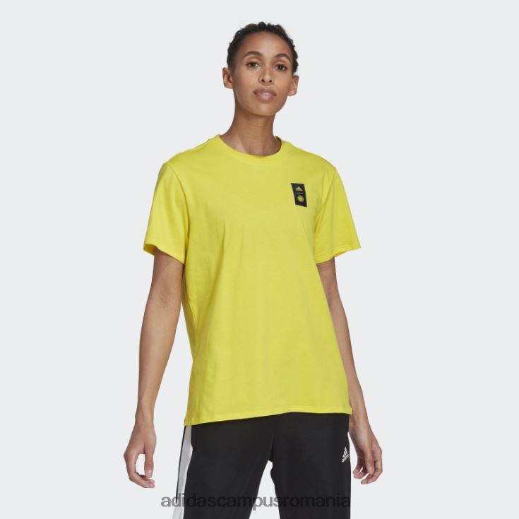 adidas campus romania tricou galben Colombia femei galben J266N222757
