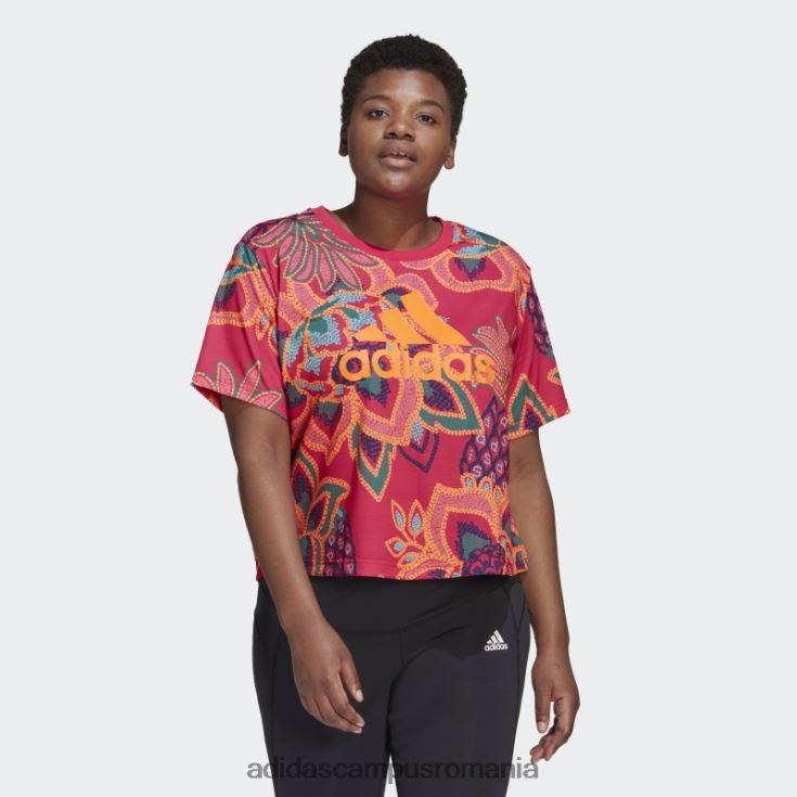 adidas campus romania tricou grafic berry farm rio (marime plus) adidas femei fructe de pădure/aplicație portocalie J266N222707