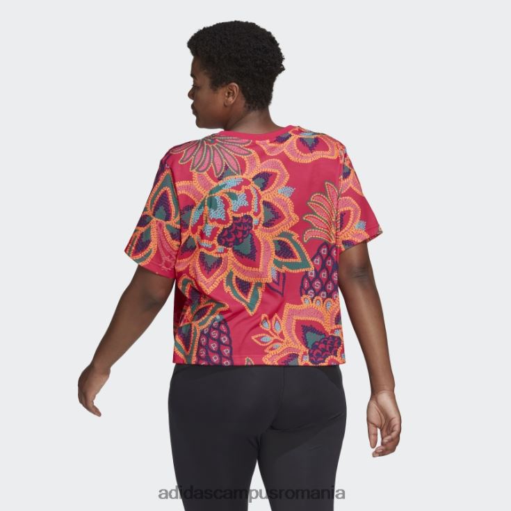 adidas campus romania tricou grafic berry farm rio (marime plus) adidas femei fructe de pădure/aplicație portocalie J266N222707