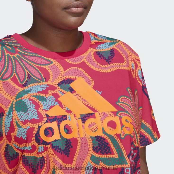 adidas campus romania tricou grafic berry farm rio (marime plus) adidas femei fructe de pădure/aplicație portocalie J266N222707