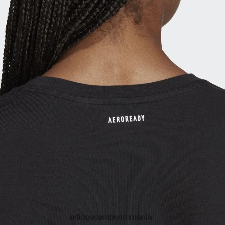 adidas campus romania tricou grafic negru pentru antrenament aeroready adidas femei negru J266N222653