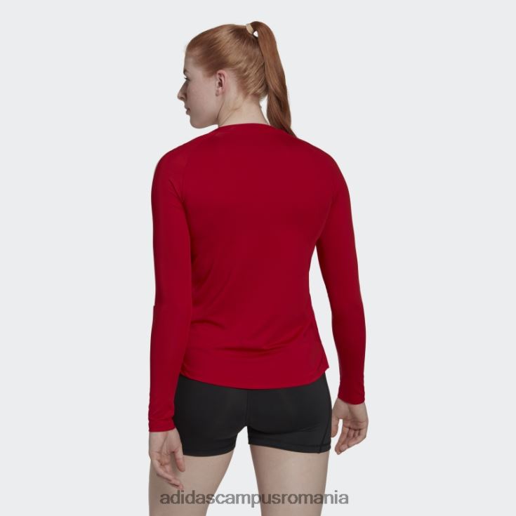 adidas campus romania tricou hilo cu mânecă lungă roșu adidas femei rosu alb J266N222890