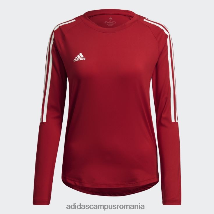adidas campus romania tricou hilo cu mânecă lungă roșu adidas femei rosu alb J266N222890