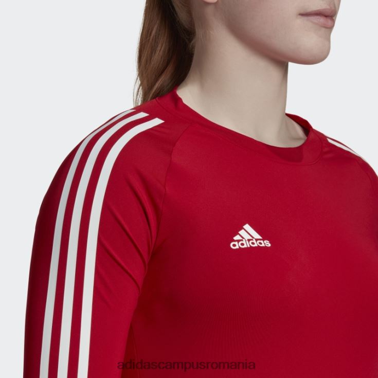 adidas campus romania tricou hilo cu mânecă lungă roșu adidas femei rosu alb J266N222890