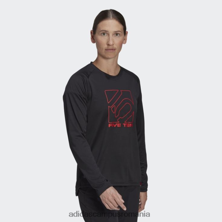 adidas campus romania tricou negru cinci zece cu mânecă lungă femei negru J266N222894