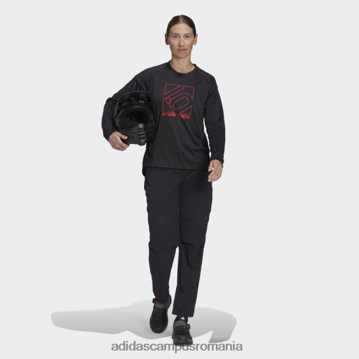 adidas campus romania tricou negru cinci zece cu mânecă lungă femei negru J266N222894