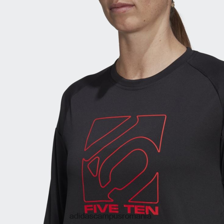 adidas campus romania tricou negru cinci zece cu mânecă lungă femei negru J266N222894