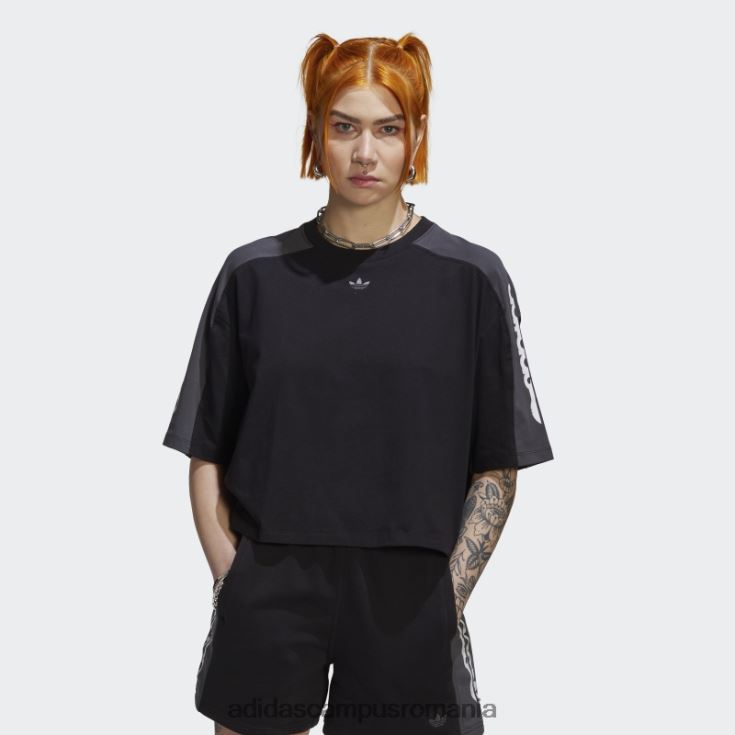 adidas campus romania tricou negru cu grafic blocat adidas femei negru J266N222635
