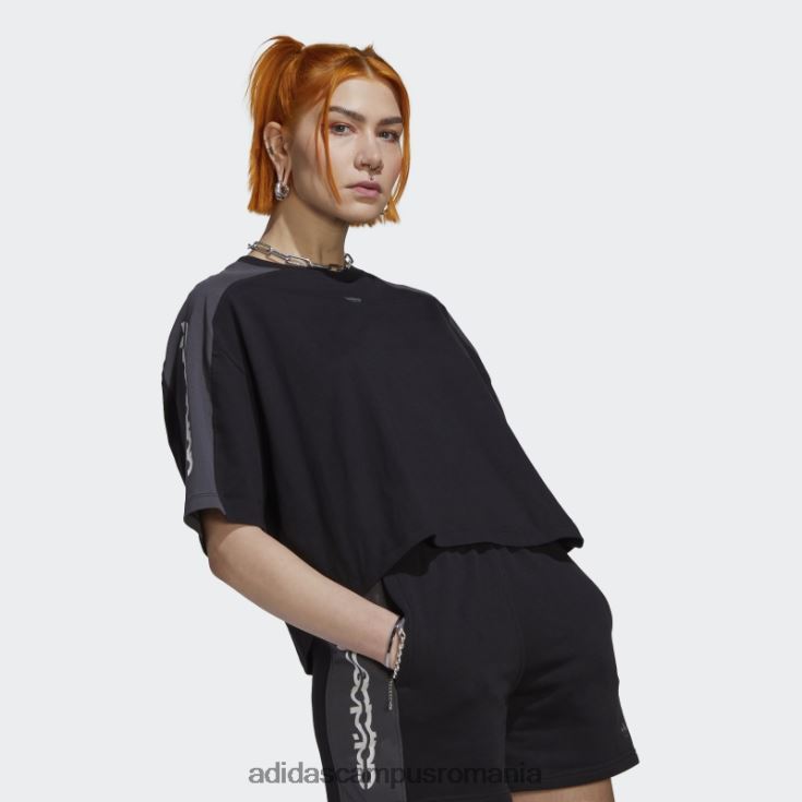 adidas campus romania tricou negru cu grafic blocat adidas femei negru J266N222635