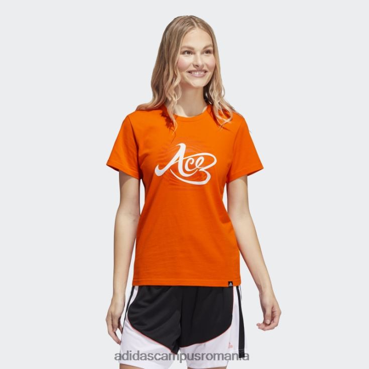 adidas campus romania tricou orange ace fdtn femei portocale J266N222678