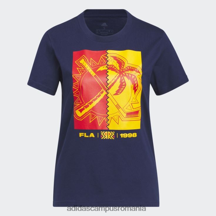 adidas campus romania tricou panthers playmaker bleumarin femei navy/multi J266N222735