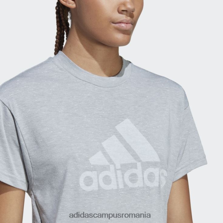 adidas campus romania tricou pentru viitorii icoane winners 3.0 gri mediu femei gri mediu/alb J266N222843