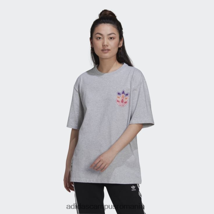 adidas campus romania tricou play cu logo gri deschis femei erica gri deschis J266N222610