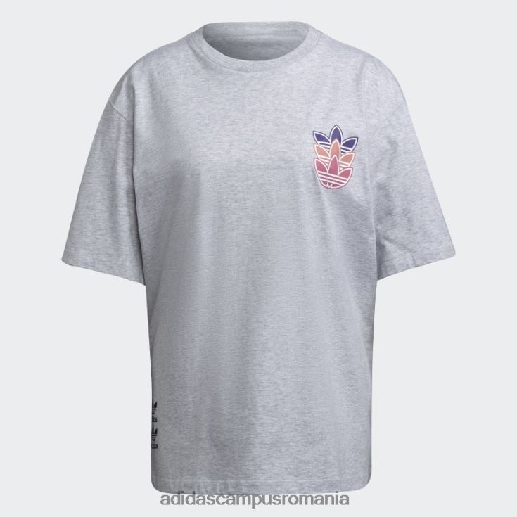 adidas campus romania tricou play cu logo gri deschis femei erica gri deschis J266N222610