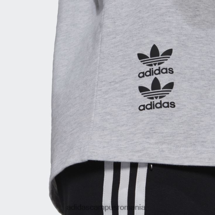 adidas campus romania tricou play cu logo gri deschis femei erica gri deschis J266N222610