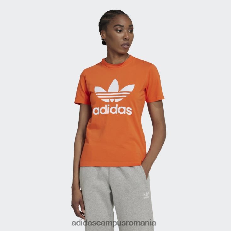 adidas campus romania tricou portocaliu adicolor classics trefoil femei portocale J266N222732