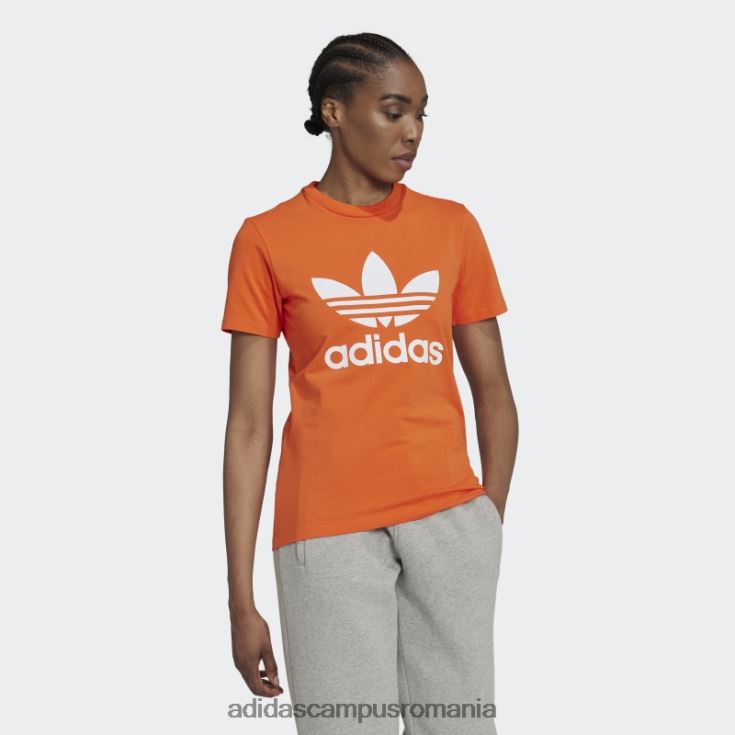 adidas campus romania tricou portocaliu adicolor classics trefoil femei portocale J266N222732