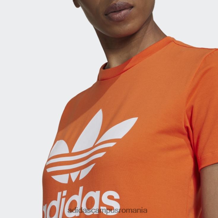 adidas campus romania tricou portocaliu adicolor classics trefoil femei portocale J266N222732