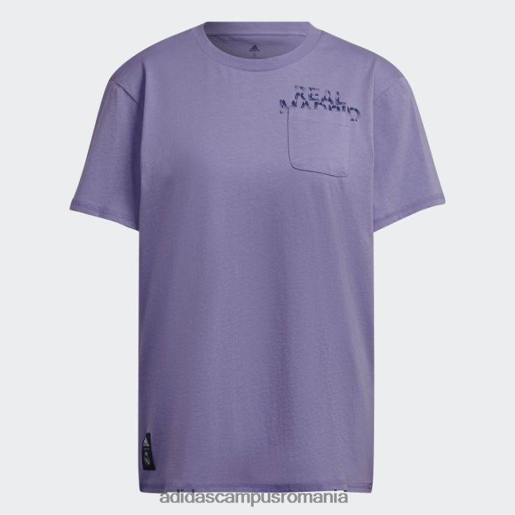 adidas campus romania tricou real madrid lila femei liliac J266N222964