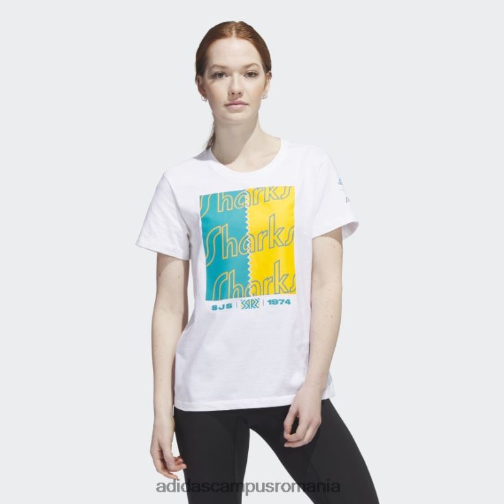 adidas campus romania tricou rechini playmaker alb femei alb/multi J266N222705